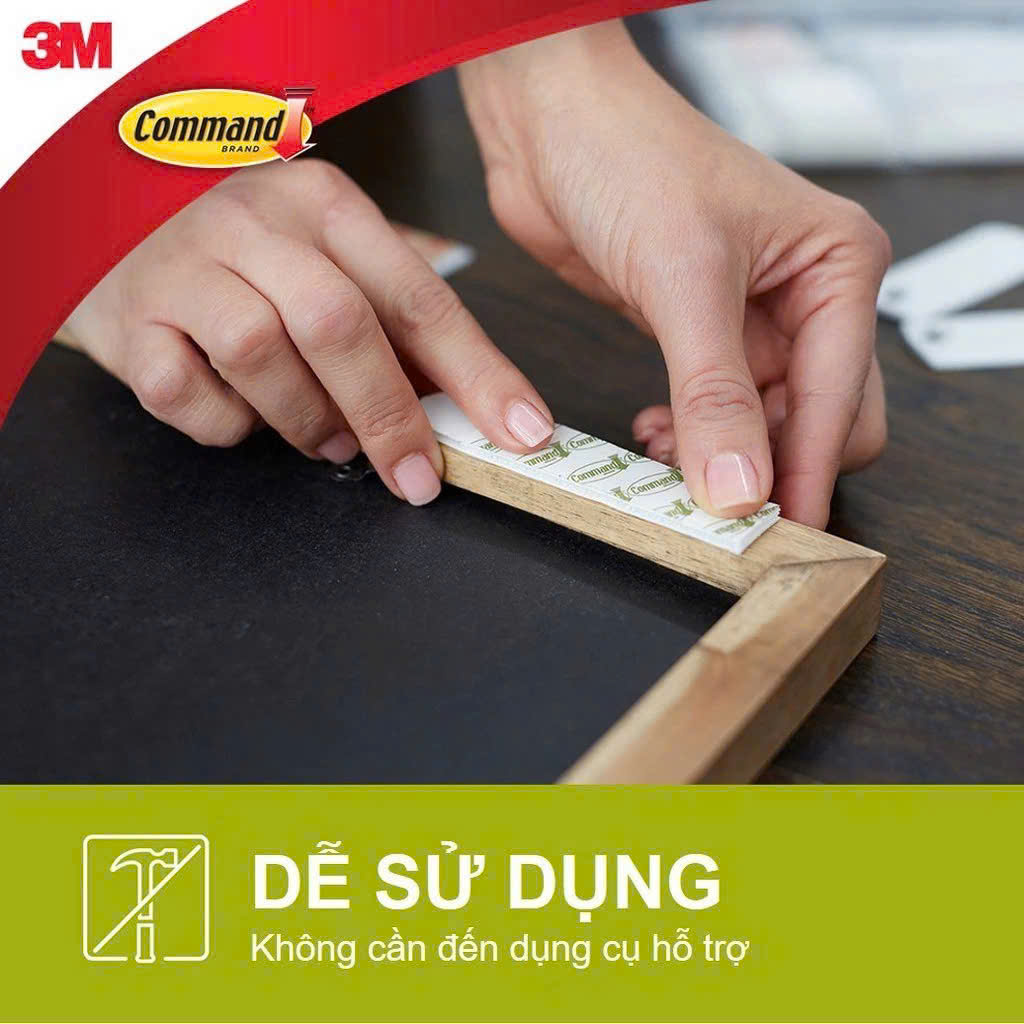 Miếng dán treo tranh Command™ 17206 - 2 màu (Trắng, Đen) - Chịu lực 7.2 kg - 8 miếng/vỉ, , large image number 3